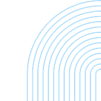 Decorative light blue concentric arc pattern, abstract background graphic for payroll partnership page